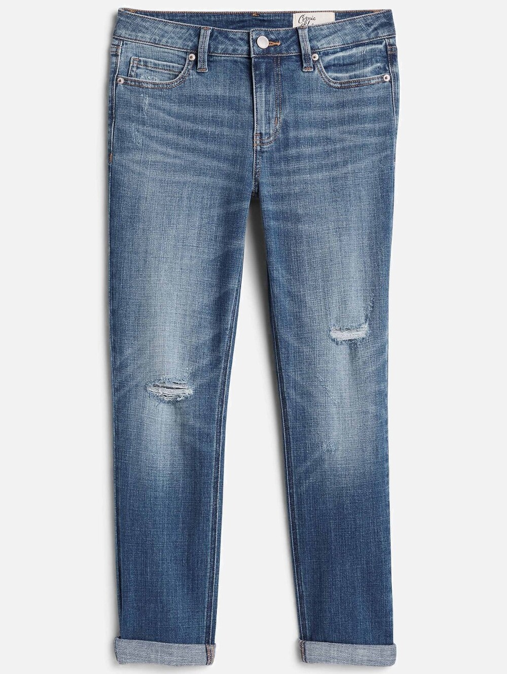 Cosmic Blue Love Women's Indigo Boyfriend Jeans Size 29 (Size 8)